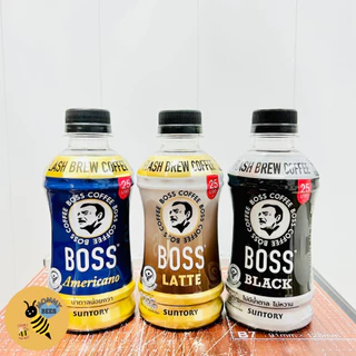 [24 ขวด] BOSS COFFEE by Suntory บอส คอฟฟี่ (อเมริกาโน่, ลาเต้, ไม่มีน้ำตาล) 230ml