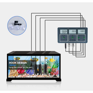 WiFi การวัด 8 in 1 การทดสอบคุณภาพน้ำอัจฉริยะ pH/EC/ORP/TDS(PPM)/CF/เกลือ/S.G EC/เครื่องทดสอบอุณหภูมิ