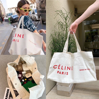 พร้อมส่ง 🛍️ CL SHOPPING BAG งานกระเป๋า  ผ้าแคนวาสใหญ่จุใจ ใช้งานได้ตลอดจริงๆ