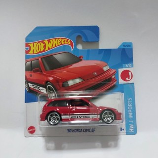 รถเหล็ก Hotwheels 90 HONDA CIVIC EF HW J IMPORTS (ib19)