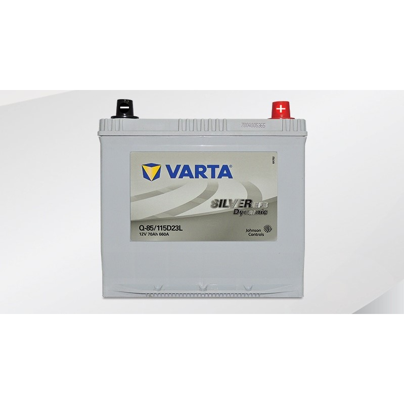 แบตฯแห้ง VARTA EFB Q85L สำหรับรถยนต์ 2.0 - 2.5 cc. 70 แอมป์ CCA 660 บริการส่ง/รับเอง/เปลี่ยนนอกสถานท