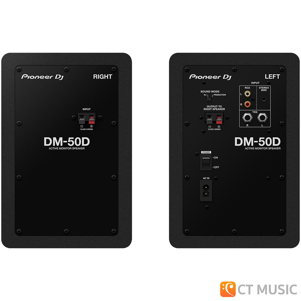 [ใส่โค้ดลด 1000บ.] Pioneer DM-50D / DM-50D-BT Bluetooth ลำโพงมอนิเตอร์ มี 2 สี Black & White