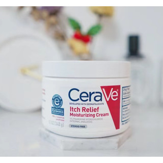 การจัดส่งของแท้😆 CeraVe Itch relief moisturizing cream สำหรับผิวหนังคัน แห้งเป็นขุย ของแท้จากอเมริกา