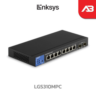 LINKSYS MANAGED GIGABIT POE SWITCH 8-PORT POE รุ่น LGS310MPC