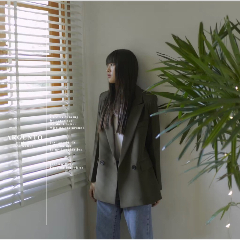 MENAR STUDIO Argento Blazer (olive)