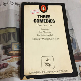 (มือสอง) หนังสือ Three Comedies by Ben Jonson (English)