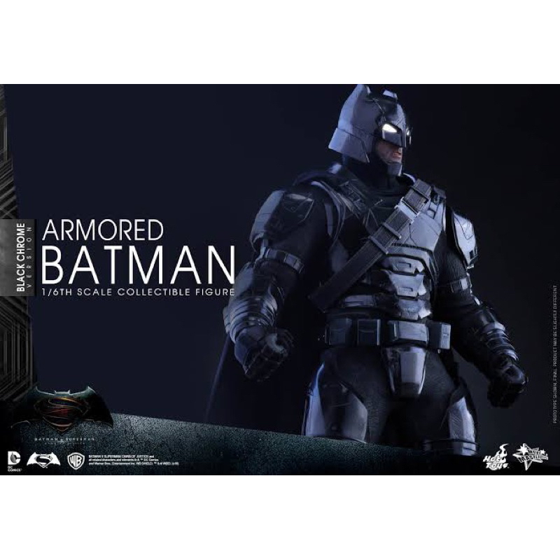 HOT TOYS MMS356 ARMORED BATMAN CHROME VERSION