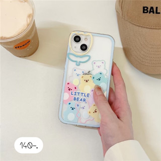 เคสใส เคสใสลายการ์ตูน เคสลายการ์ตูน เคสใสสกรีนลาย 🧼 Little bear กล้องดอกไม้