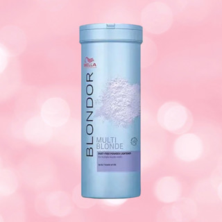 WELLA MULTI BLONDE POWDER LIGHTENER 400 ML.ผงฟอก สีผม ให้สว่างขึ้น 7 ระดับ