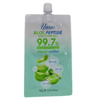 Uderma Aloe Peptide Soothing Gel (6ซอง) ไม่มีกล่อง