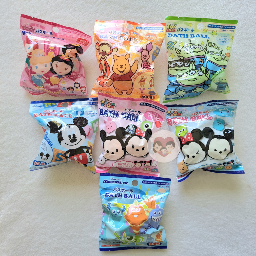 Disney Bath Bomb (ลาย A) เม็ดแช่ตัว ดิสนีย์ สุ่มของเล่น สบู่แช่ตัว Bath Ball กลิ่นหอมอ่อนๆ ญี่ปุ่น - รูปที่ 2