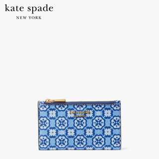 KATE SPADE NEW YORK SPADE FLOWER MONOGRAM COATED CANVAS SMALL SLIM BIFOLD WALLET K8939 กระเป๋าสตางค์