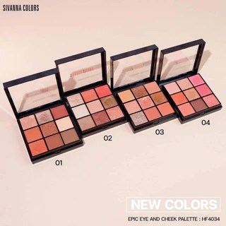 Sivanna HF4034 อายแชโดว์ สิวันนา สีสวย2ชั้นพกพาสะดวก