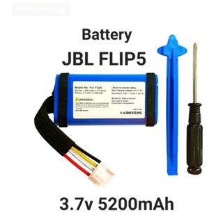 Jbl Flip5 Battery แบตเตอรี่ 3 7v 5200mAh 1INR19/66-2 ID1060-B สายต่อ 4Pin Lithium ion polymer Battery แบตเตอรี่ลำโพง