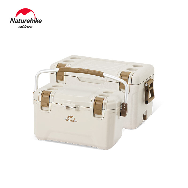 Naturehike Anti-bacterial incubator แคมป์ปิ้งกลางแจ้ง กระติกน้ำแข็ง ถังน้ำแข็งในรถยนต์ ตู้เย็นพกพาในตู้เย็น