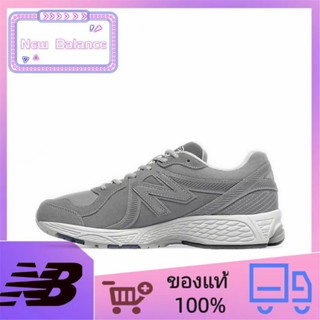 ของแท้ 100% New Balance NB 860 รองเท้าลำลองสวมทนระบายอากาศต่ำรองเท้าวิ่ง unisex สีเทา