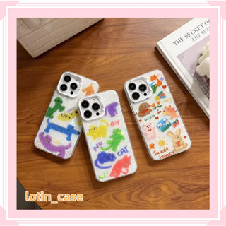 🎁ส่งของขวัญ🎁เคสไอโฟน สำหรับ 11 13 for iPhone Case 14 12 Pro Max น่ารัก แฟชั่น น่าสนใจ กันกระแทก ปกป้อง เคสโทรศัพท์