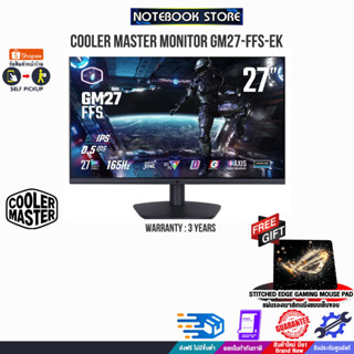 [รับเพิ่ม! แผ่นรองเม้าส์ Gaming]COOLER MASTER MONITOR GM27-FFS-EK/ประกัน3 Y