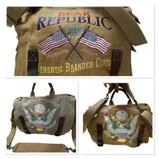 Bear Republic กระเป๋าเดินทางเดินป่า รุ่นปักธง/ปักนก
