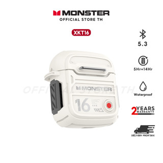 Monster XKT16 BT5.3 หูฟังไร้สาย หูฟังบลูทูธ หูฟังลดเสียงรบกวนเวลาแฝงต่ำ ความจุแบตเตอรี่ขนาดใหญ่สำหรับเล่นเกม ชุดหูฟังกี