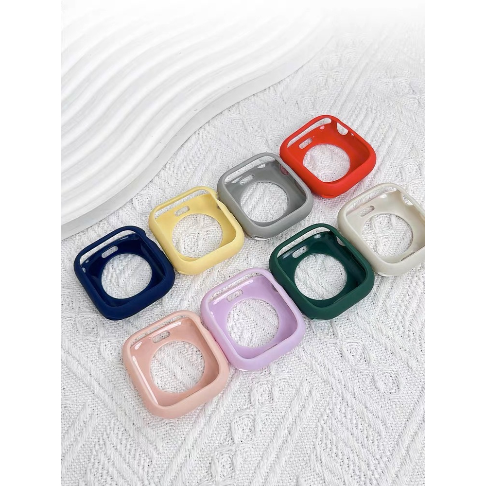 พร้อมส่ง เคสยาง ซิลิโคน แบบนิ่ม ใส่ได้กับ Smart Watch 8 7 6 5 4 Se และ X8Promax X10Promax A11 HW67Pl