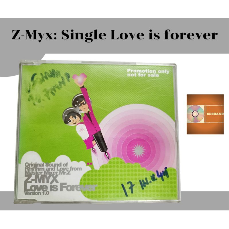 แผ่นซีดีเพลง แผ่นcd,แผ่นsingle,แผ่นตัด Mr.z z-myx อัลบั้ม Love is forever version 1.0 ค่าย Bakery mu