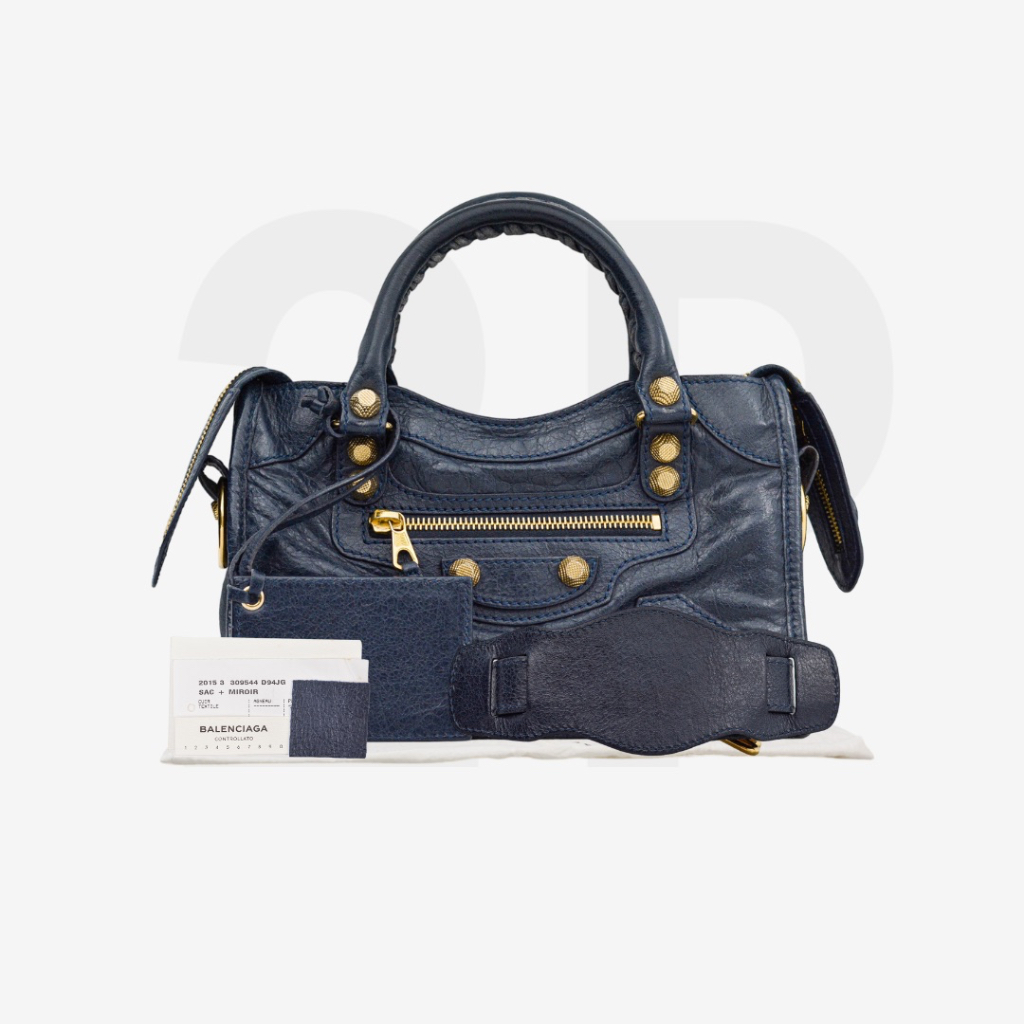 Balenciaga Mini City Bag Navy (F230616)