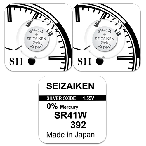 ถ่านนาฬิกา SEIZAIKEN Seiko 392/SR41W 1.55V ของแท้ จำหน่ายแบบแบ่งขาย