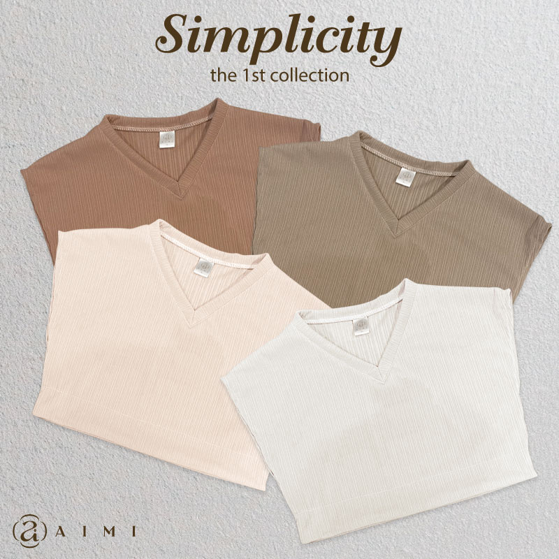 Aimi Simplicity Collection ♥ เสื้อครอปแฟชั่น สีเอิร์ธโทน สไตล์มินิมอล ใส่สบายไม่ร้อน