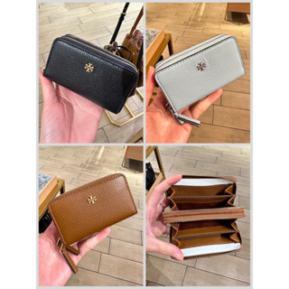 Tory Burch Blake Zip Card Case กระเป๋าสตางค์ แบบใส่เหรียญ ใส่บัตร (ถ้าใส่แบงค์ ต้องพับ)