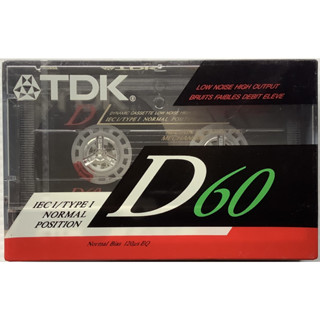 Blank Cassette Tape เทปคาสเซ็ตเปล่าวินเทจ TDK D 60 นาที Normal Position Type I ซีล เทปเปล่า Made in Japan