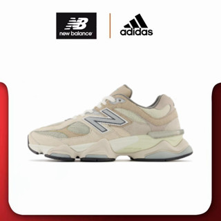 New Balance 9060“sea salt Light grey Sports shoes style ของแท้ 100 %Running shoes