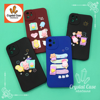 Realme C12 C17 Realme5 เคสมือถือนิ่ม TPU กันเลนส์กล้องนูนลายการ์ตูนติดอะไหล่นูน