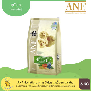 ANF Holistic อาหารสุนัขสูตรเนื้อแกะและข้าว 6 kg