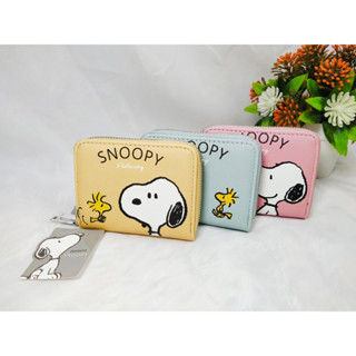 Moshi Moshi กระเป๋าสตางค์ใบสั้น กระเป๋าธนบัตร ลาย Snoopy ลิขสิทธิ์ของแท้