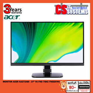 MONITOR (จอมอนิเตอร์) ACER KA272ABI - 27" VA FHD 75Hz FREESYNC