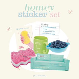 homey sticker set (6 pieces/pack)