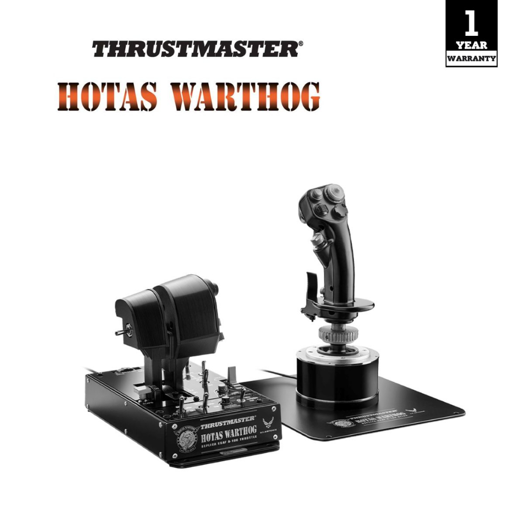 [พร้อมส่ง] ชุดเล่นเกม THRUSTMASTER HOTAS WARTHOG รองรับ PC (รับประกันศูนย์ไทย 1 ปี)