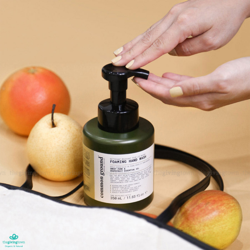 Common Ground Foaming Hand Wash โฟมล้างมือ Sweet Pome & Grapefruit Essential Oil 350ml