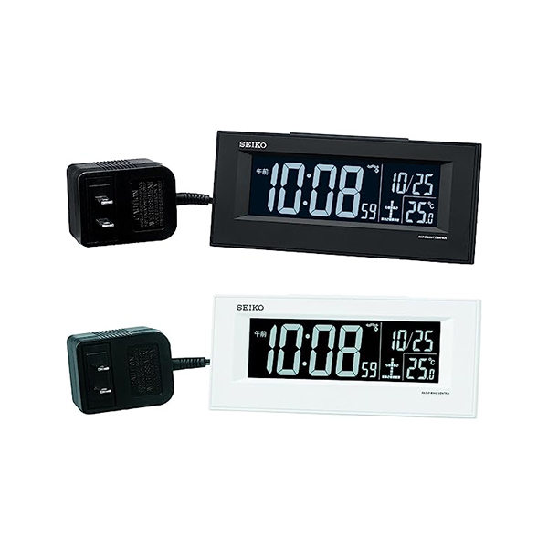 SEIKO DL209K Clock Alarm Radio AC Digital Black
