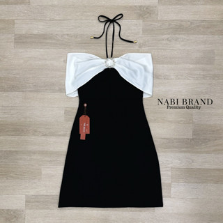 NABIBRAND มินิเดรสเกาะอกปาดไหล่(*สอบถามสต๊อกก่อนกดสั่งน๊า)