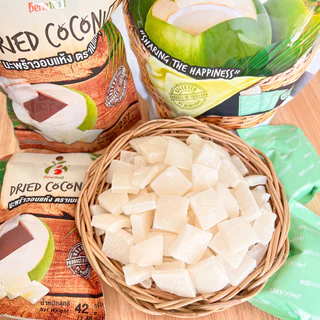 Benefruit มะพร้าวอบแห้ง🥥 มะพร้าวกรอบ เนื้อแน่นกรึบ หวานน้อย สูตรน้ำตาลต่ำ (Dried Coconut)