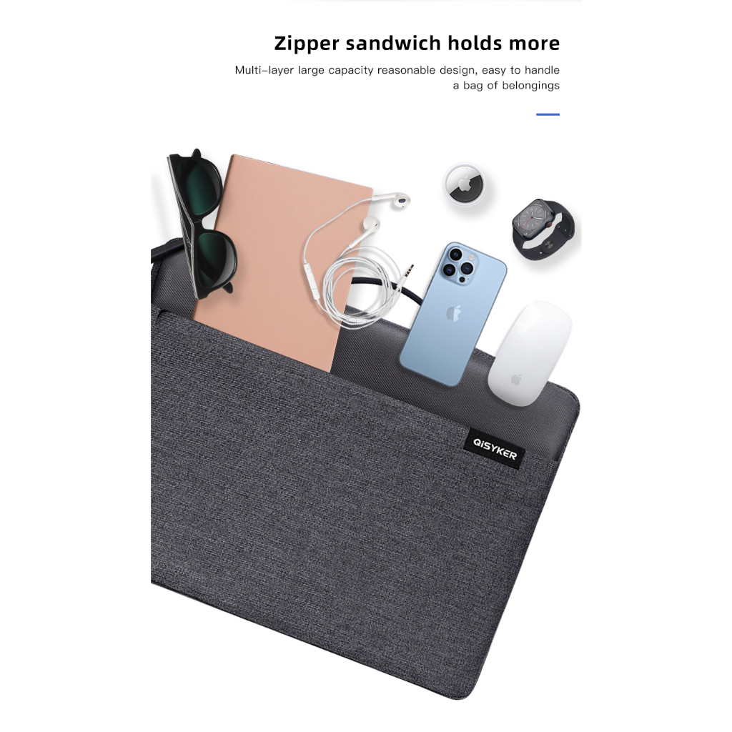 กระเป๋าใส่โน้ตบุ๊ค 360 Protective Laptop Carrying Case for 13-16inchShock-Proof, Spill-Resistant MacBook air pro