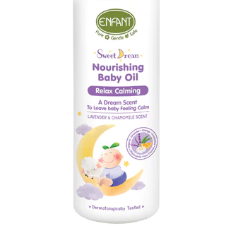 ENFANT (อองฟองต์) Sweet Dream Nourishing Baby Oil ออยล์บำรุงผิวสำหรับเด็ก สูตรอ่อนโยน ขนาด 75 มล.