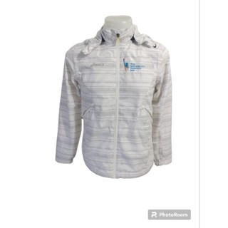เสื้อแจ็คเก็ตผ้าร่มฮู้ดแบรนด์ asics new york city Marathon 2016 Size M(Womens)มือ2
