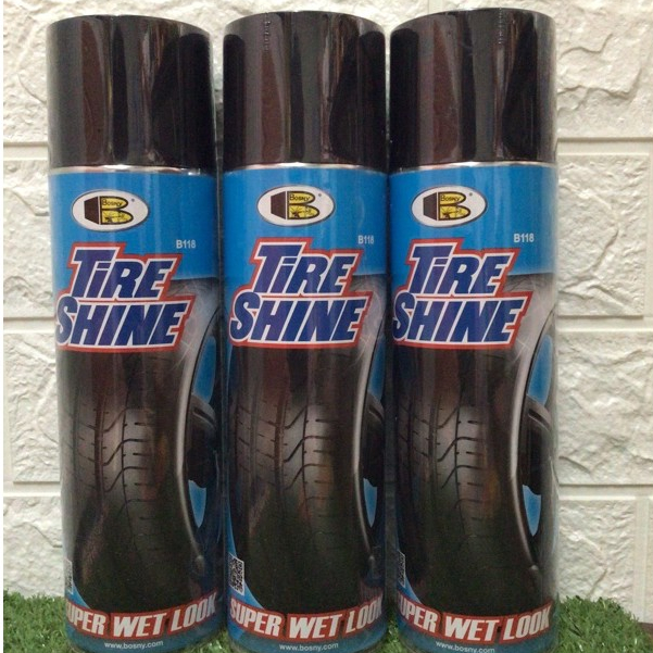 สเปรย์เคลือบเงายาง Bosny Tire Shine 550 มล.