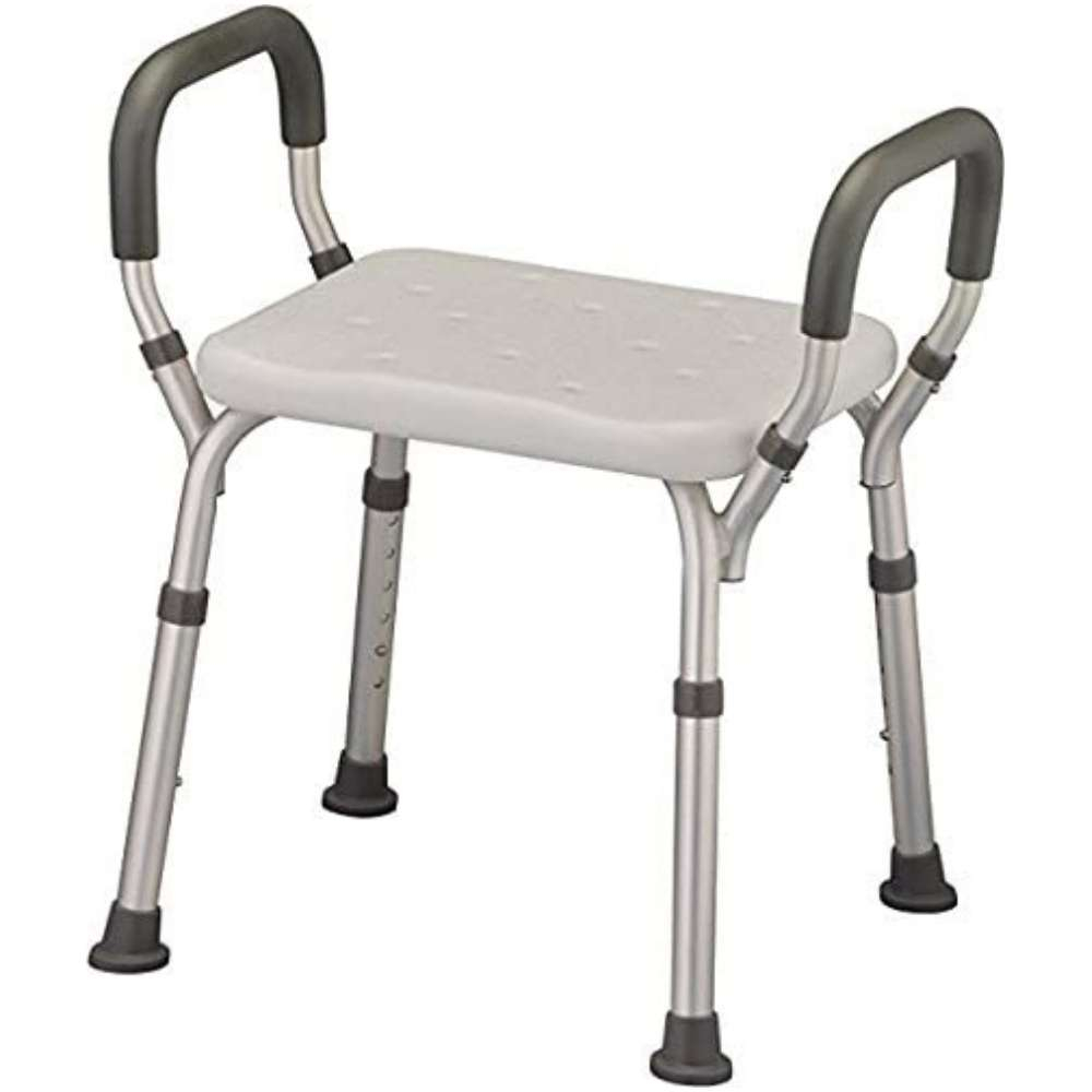 Shower Chair เก้าอี้นั่งอาบน้ำ เก้าอี้สำหรับผู้สูงอายุ ผู้ป่วย มีพนักแขน