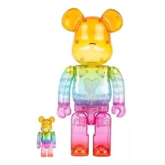 BE@RBRICK Emotionally Unavailable Rainbow 100% 400%