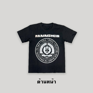 เสื้อยืดแขนสั้นวงร็อค (Rammstein)