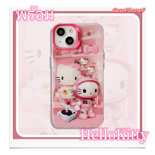 ✨ส่งของขวัญ✨เคส for iPhone 11 14 Pro Max Case for iPhone 12 13 ป้องกันการตก การป้องกัน HelloKitty สาวน่ารักหัวใจ การ์ตูน